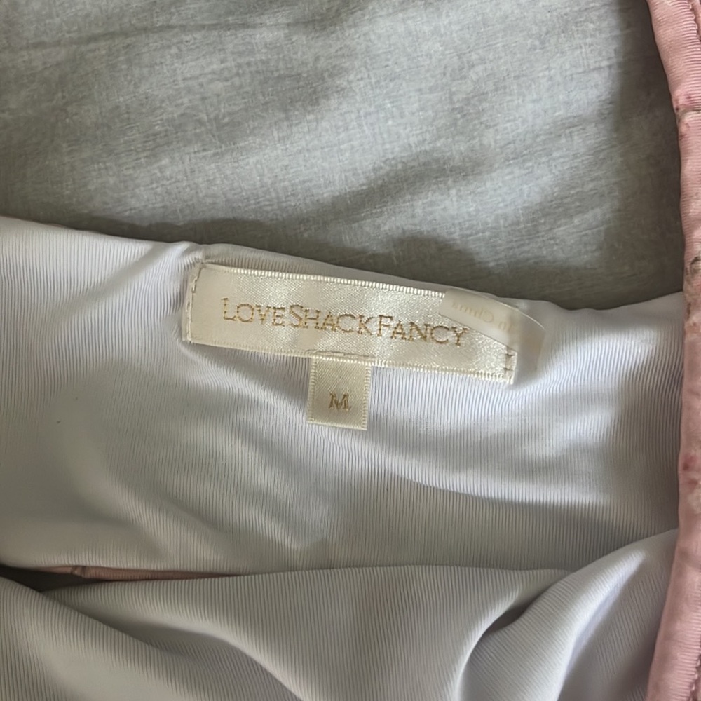 LoveShackFancy Pink Ruffle Bikini Set - Picture 2 of 2